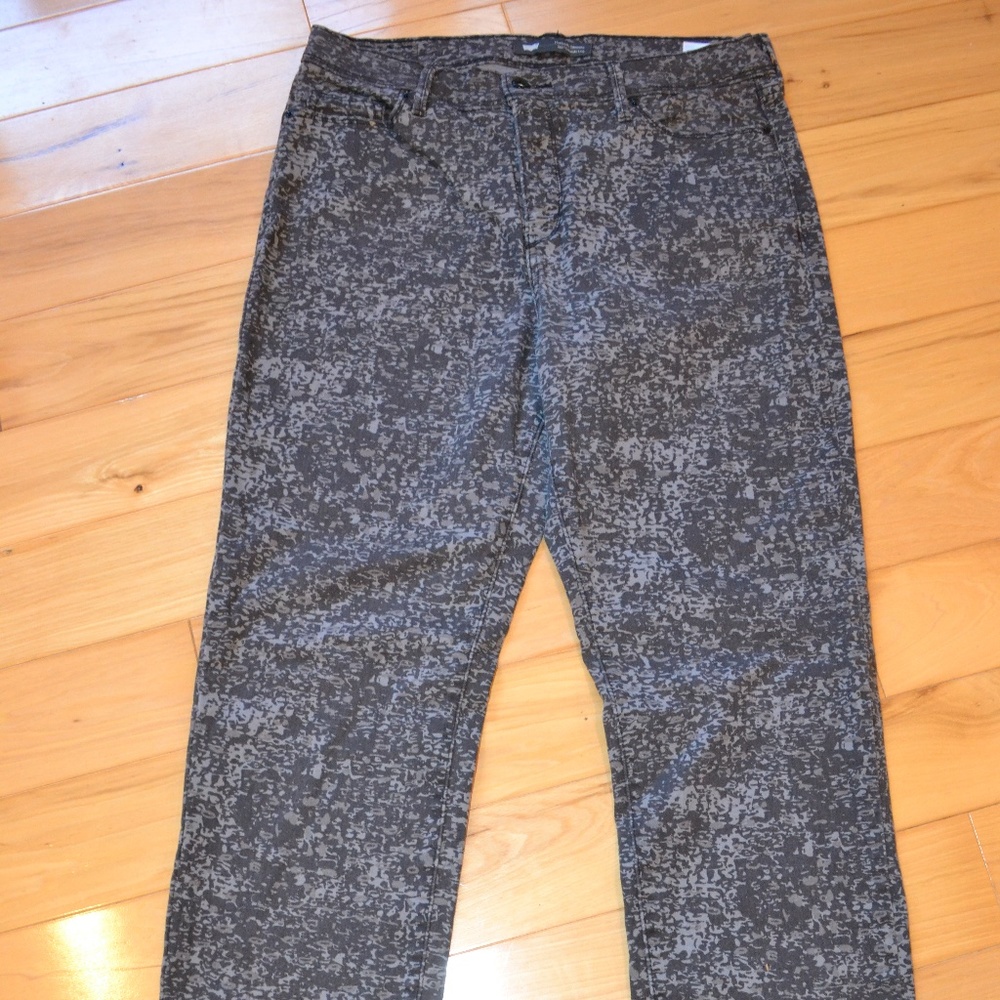 Levis 512 straight leg black gray patterned 14
